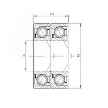 ISO 7307 CDT angular contact ball bearings