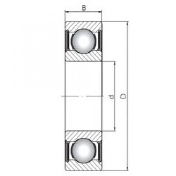 ISO 6305-2RS deep groove ball bearings