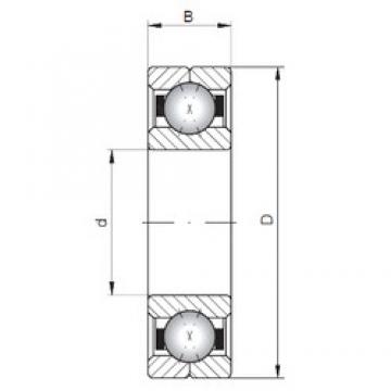 ISO Q1044 angular contact ball bearings