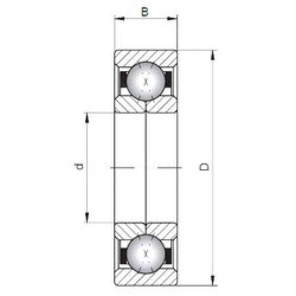 ISO QJ1268 angular contact ball bearings #2 image