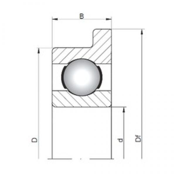 ISO FL617/6 deep groove ball bearings #2 image