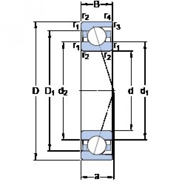 SKF 7024 CD/HCP4A angular contact ball bearings #2 image